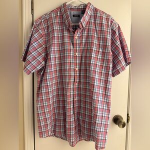 IZOD Men's Plaid Short Sleeve Shirt